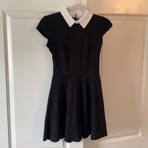 Heartsoul White Collared Black Dress Size XS